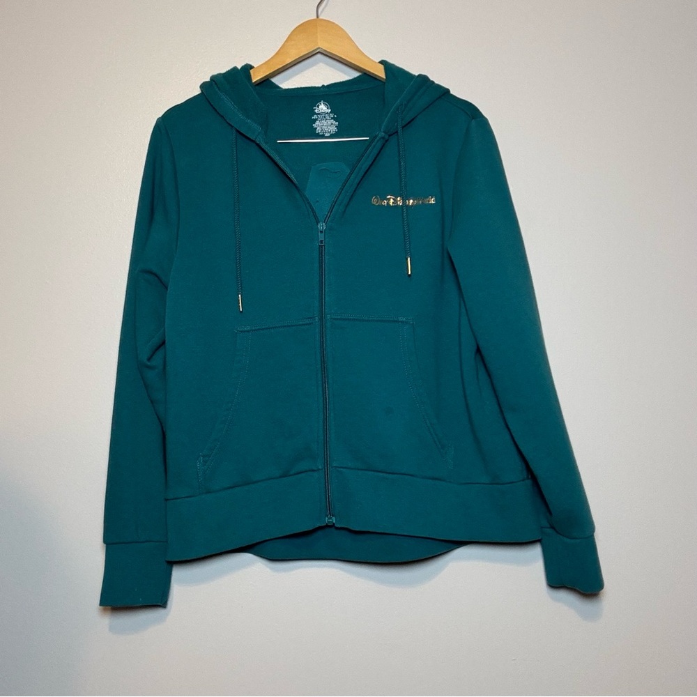 2024 Disney Parks Cinderella Castle Hoodie Jacket Teal L Walt Disney World